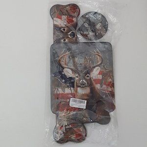 New Matching Computer Desk Accessories Set Logo  Deer